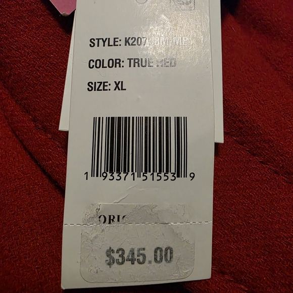 Beautiful Red NWT Kate Spade New York Wool Blend Pea Coat Belted Wrap Size XL - Picture 8 of 16